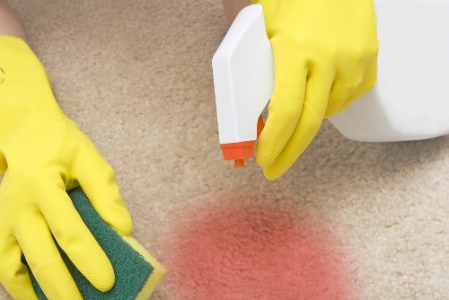 Post-build dust and residue cleaning in a Bow home