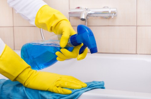 Local floor cleaning service working in an East London commercial space