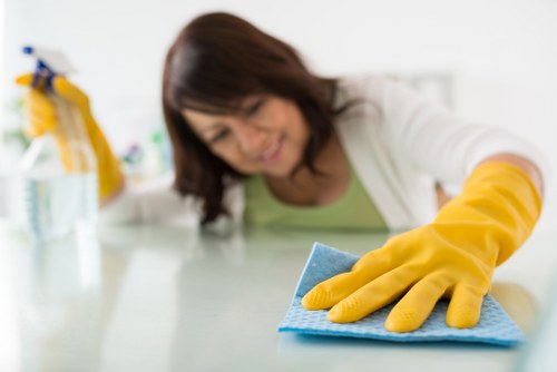Recurring kitchen and bathroom cleaning for a Bow property
