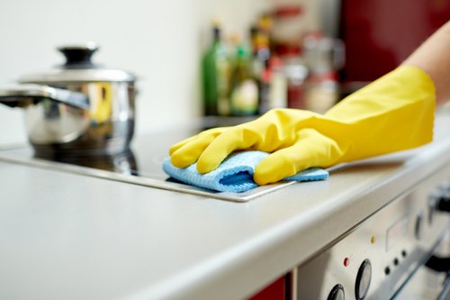 Professional cleaning of reception and communal areas in Bow