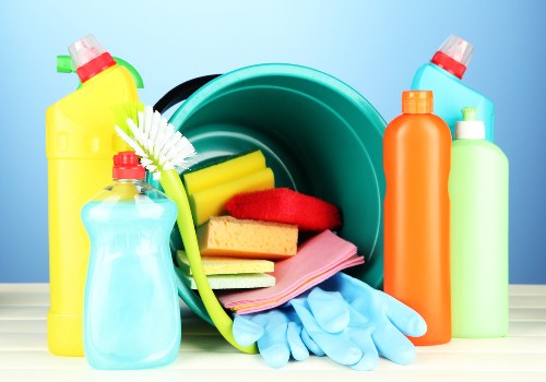 Professional cleaner maintaining an office in Bow
