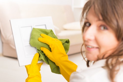 End of tenancy cleaning in Bow for a modern flat with detailed room care